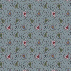 Lynette Anderson - Good Boy and Kitty - Hearts Galore - Washed Denim - 81280-14