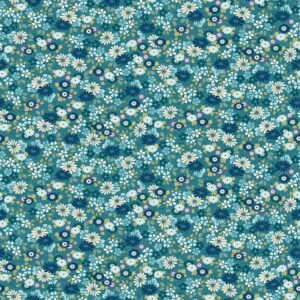 Teal - Floating Flowers - Katsumi - 046T