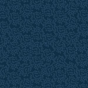 Leaf Print Midnight Blue - Something Borrowed Something Blue 2 - Lynette Anderson - 80510-112