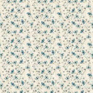 Butterfly Garden Print Cream - Something Borrowed Something Blue 2 - Lynette Anderson - 80510-105