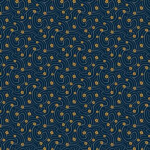 Swirly Dots - Indigo - Indigo Cheddar II - 1141B