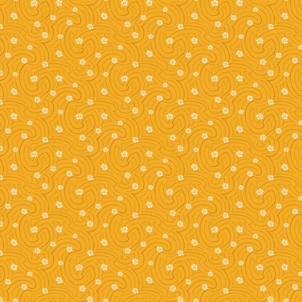 Swirly Dots - Cheddar - Indigo Cheddar II - 1141O