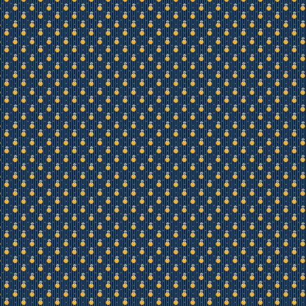 Pinstripe Circle - Indigo - Indigo Cheddar II - 1142B