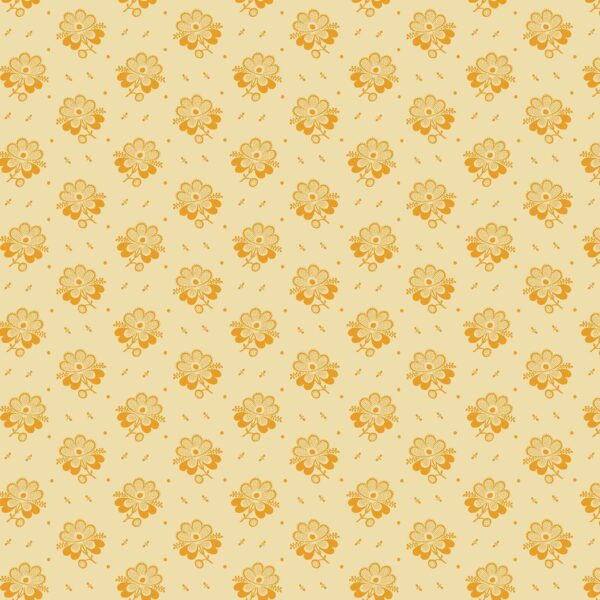 Picotage Floral - Cream - Indigo Cheddar II - 1143L