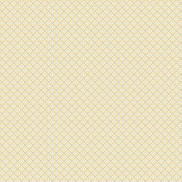 Circles in Diamonds - Cream - Indigo Cheddar II - 1145L