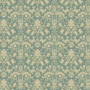 Teal - Damask - Farmhouse - 1354T