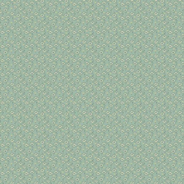 Dusty Teal - Poppy Stems - Farmhouse - 1357T