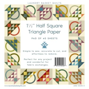 1.5 inch Half Square Triangle Paper - Laundry Basket Quilts