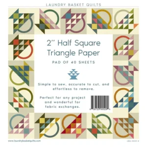 2" Half Square Triangle Paper - Laundry Basket Quilts