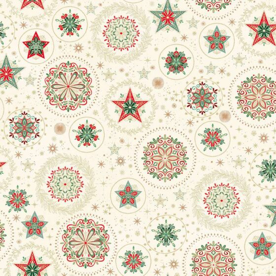 Cream - Snow Crystal - Good Tidings - 103Q