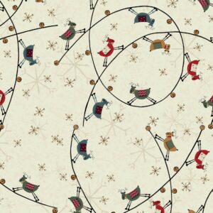 Cream - Jolly Reindeer - Christmas Traditions - 81690-5