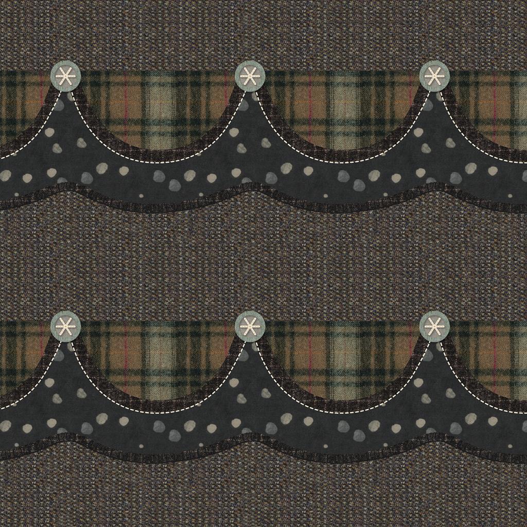 Shadow - Scallop Border - Snowy Days & Frosty Nights - 8468-96
