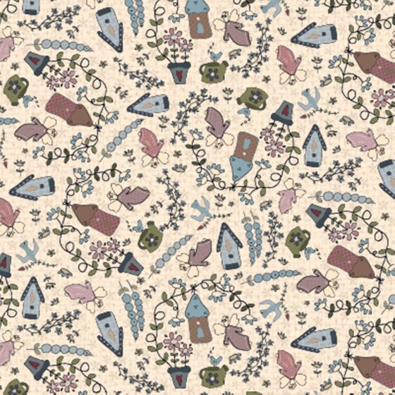 Beige - Garden Scene - Fairy Garden - 82000-3