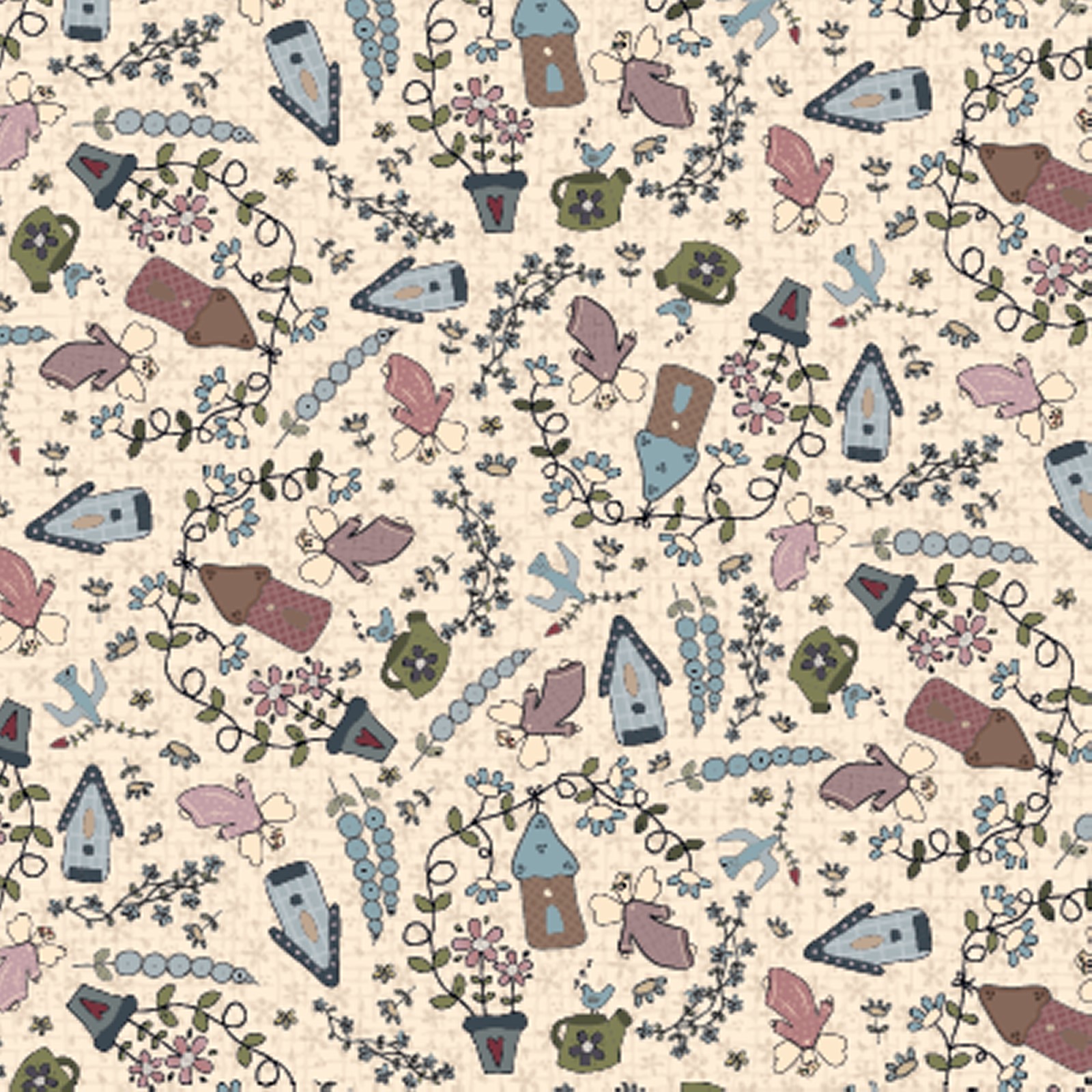 Beige - Garden Scene - Fairy Garden - 82000-3
