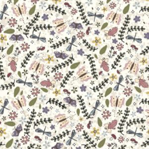 Cream - Garden Floral - Fairy Garden - 82000-4