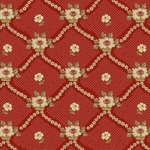 Crimson - Lattice Baskets - Always and Forever - 1662R