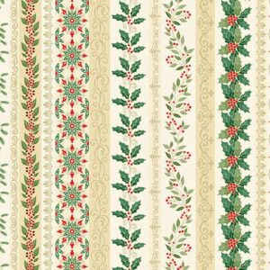 Cream - Garland Stripe - Adorn - 218Q