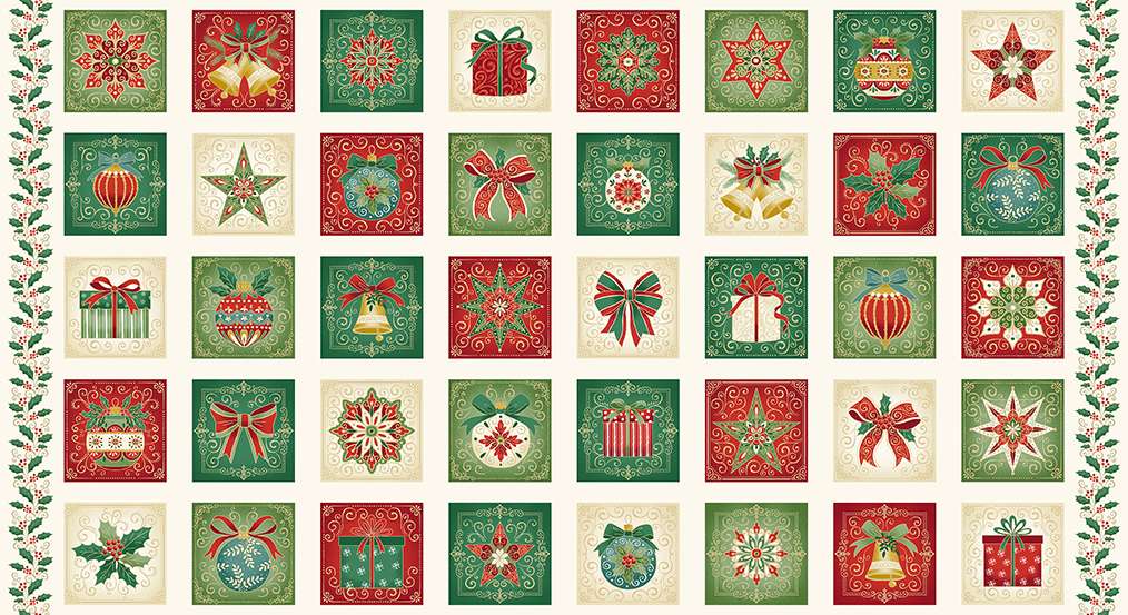 Cream - Squares - Adorn - 2211