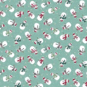 Teal - Snowmen - Country Christmas - 232T