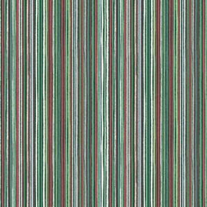 Green - Fine Stripe - Country Christmas - 237G