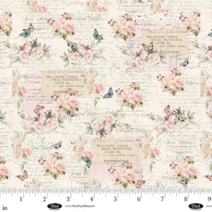 Rose and Text - Parisian Snippets