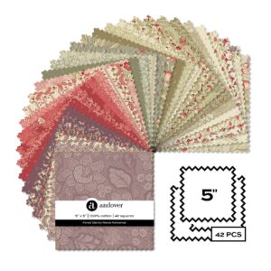 5" Square x 42 - Charm Pack - Forest Gen