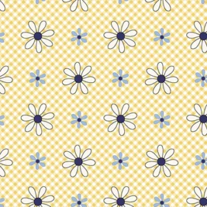 Yellow - Daisy Check - Friendship Garden - HG3632-33