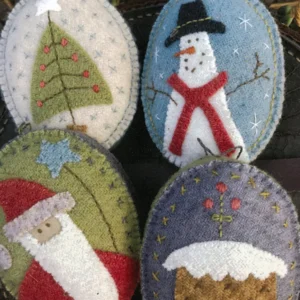 Snowman and Santa Decorations Pattern