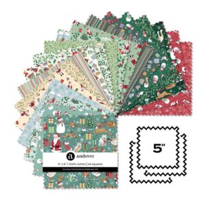 Country Christmas - 5" Square x 42 - Charm Pack