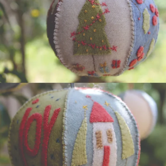 Joyful Christmas Bauble - Pattern
