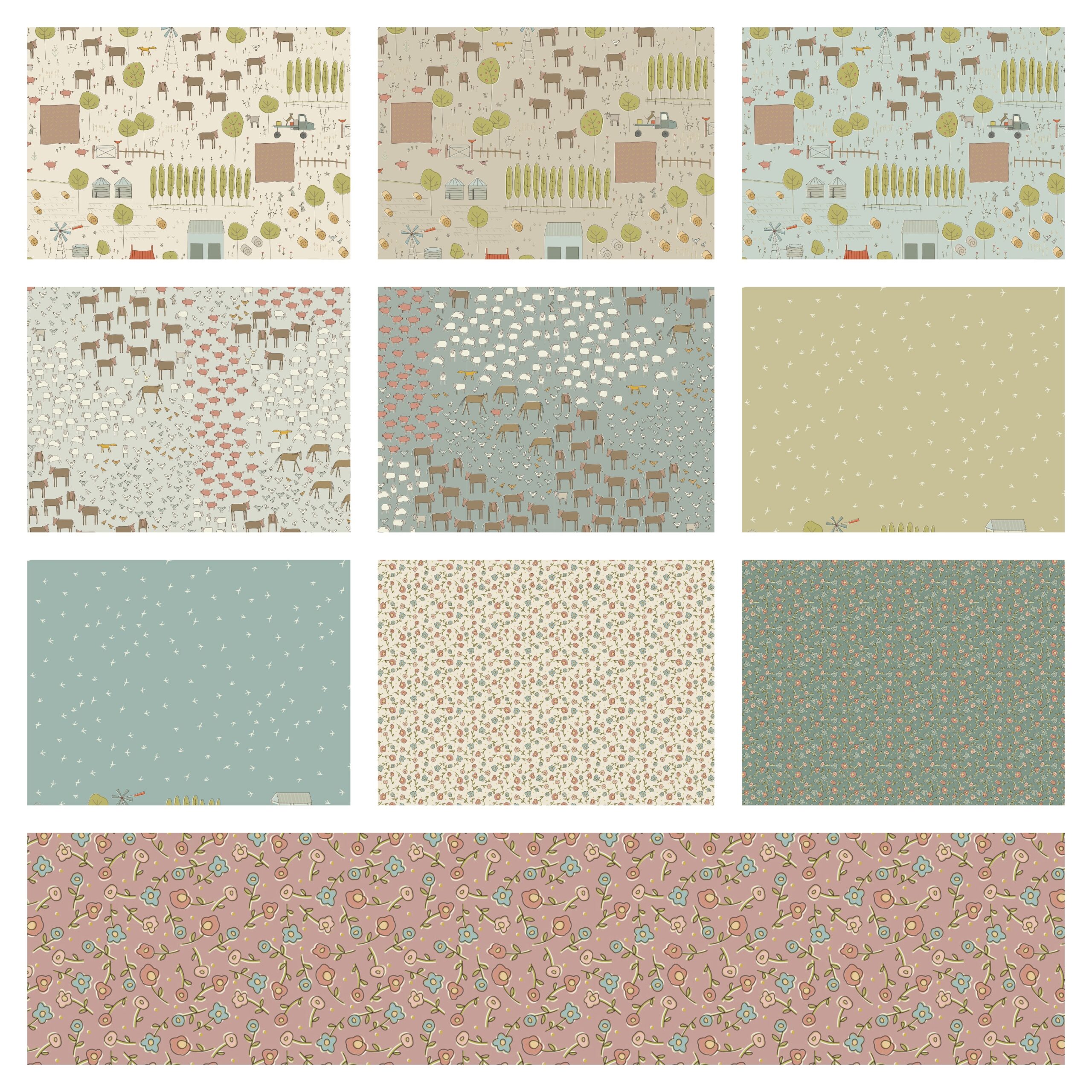 Fat quarter pack - Appleby Farm